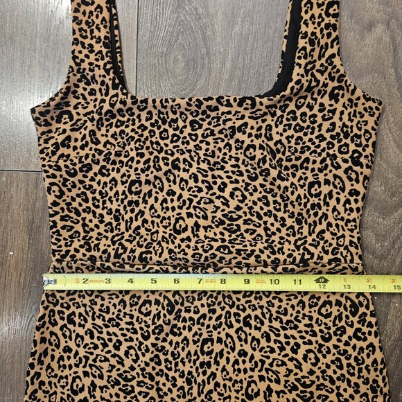 H&M Women's Leopard Animal Print Bodycon Sleeveless Mini Party Dress Size S - Picture 7 of 15